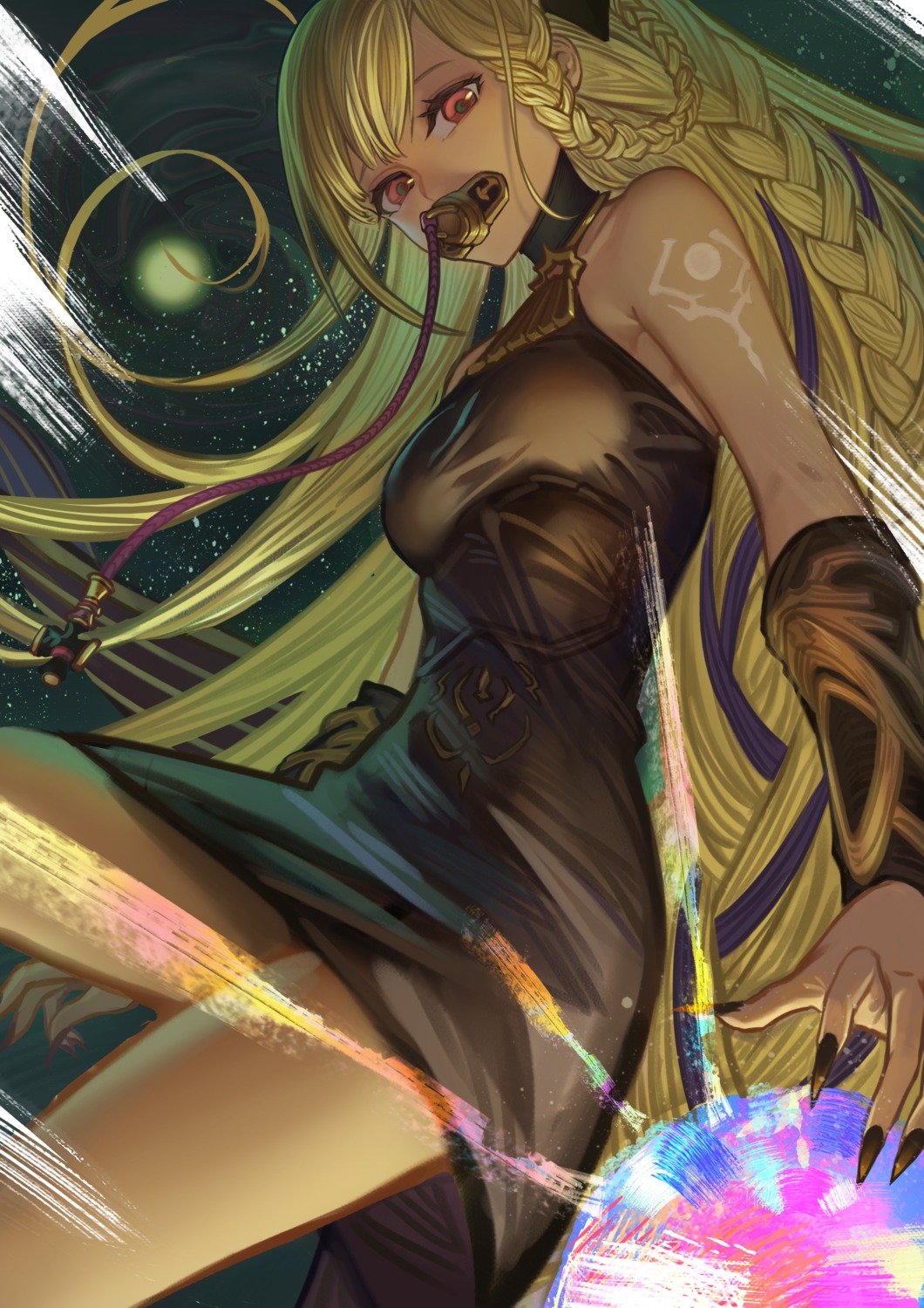 dress granblue_fantasy helel_ben_shalem sail137 skirt_lift tattoo