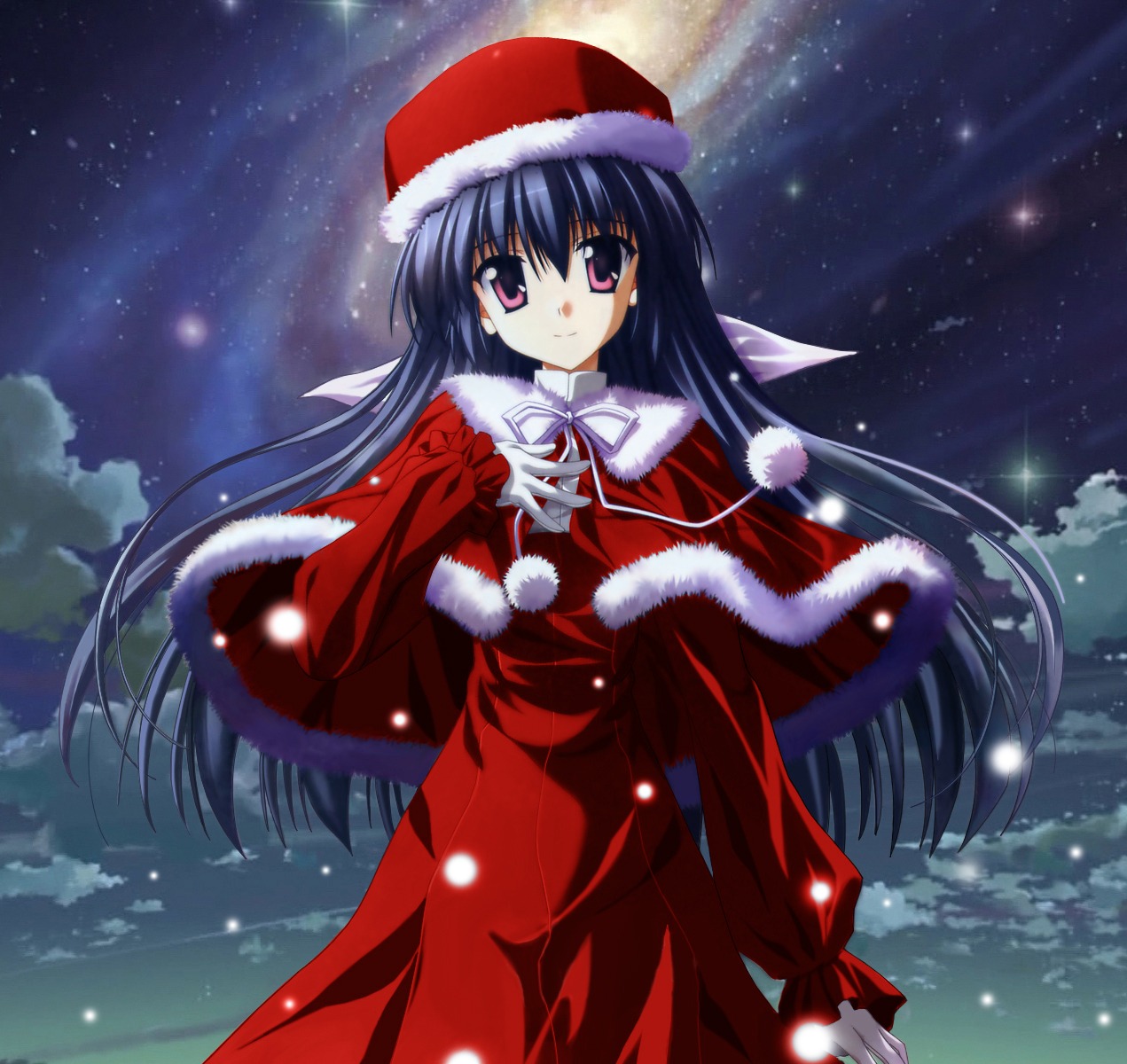 amamiya_yuuko christmas ef_~a_fairytale_of_the_two~ nanao_naru photoshop