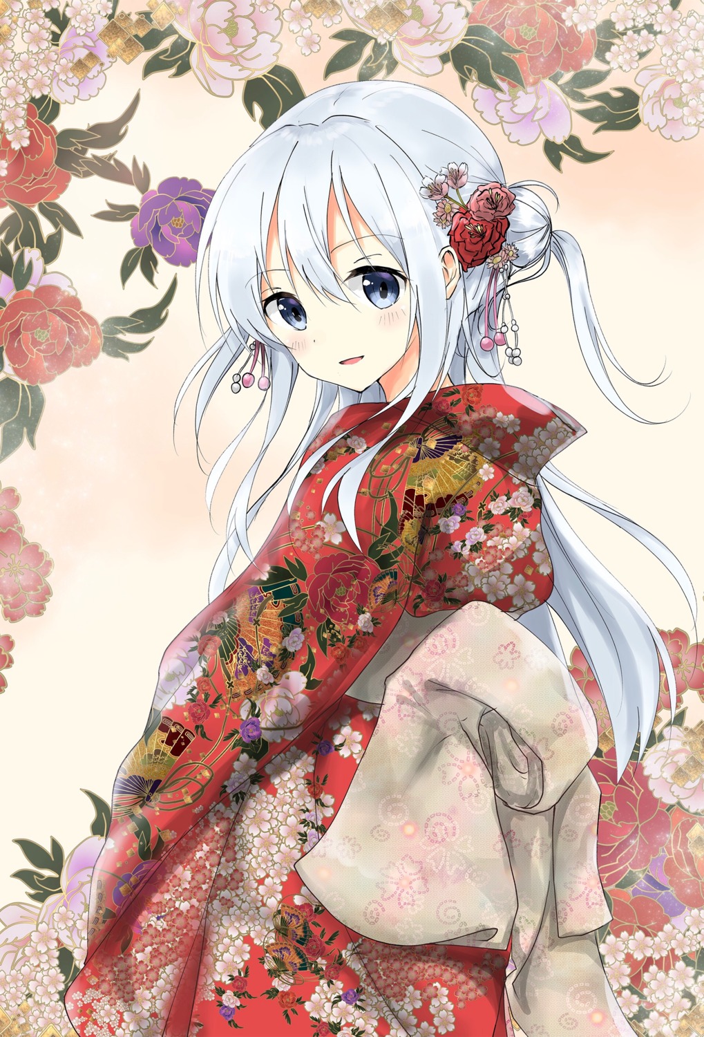 hibiki_(kancolle) kantai_collection kimono uzuki_tsukuyo