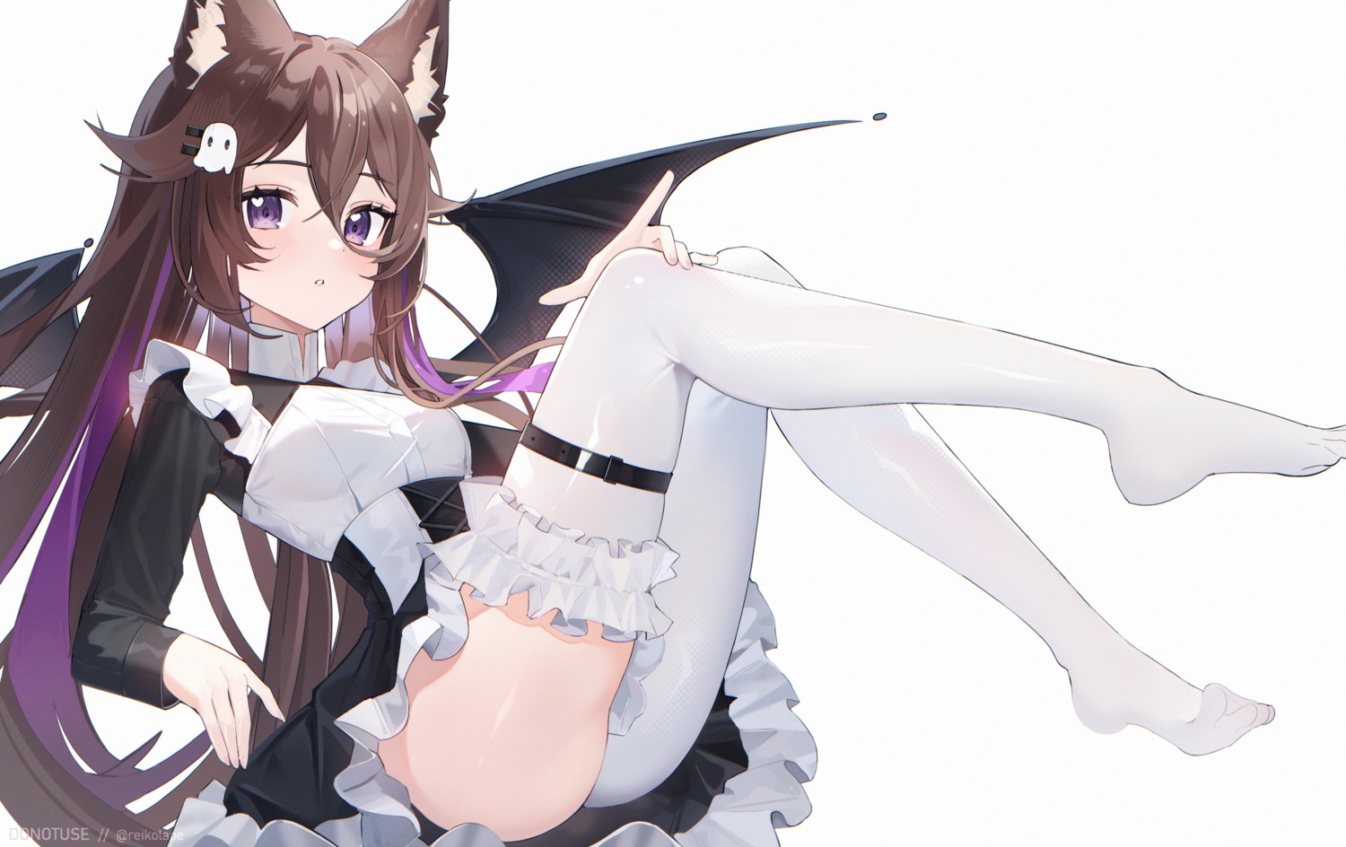 animal_ears garter reiko_lape thighhighs wings