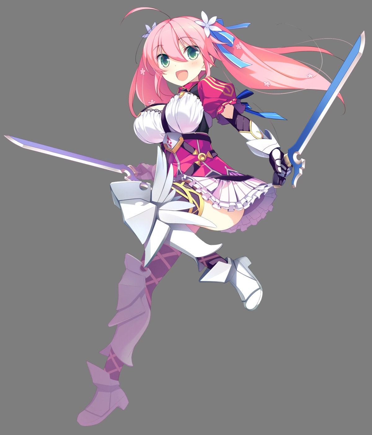 armor azumaya_ruruka kimi_to_boku_to_no_kishi_no_hibi osa piriri! sword thighhighs transparent_png