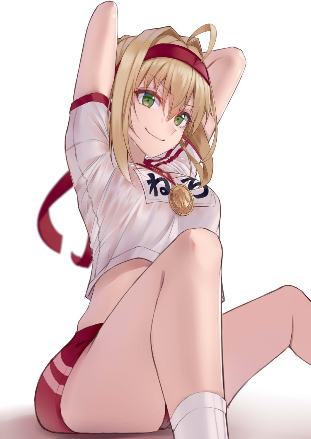 fate/extra fate/stay_night gym_uniform harris_hero saber_extra see_through