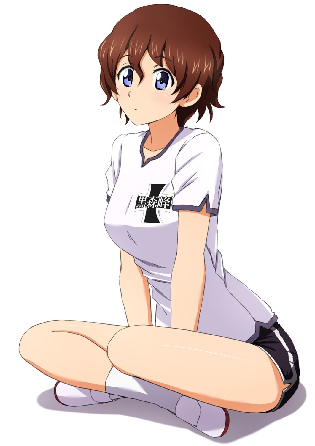 akaboshi_koume girls_und_panzer gym_uniform omachi_(slabco)