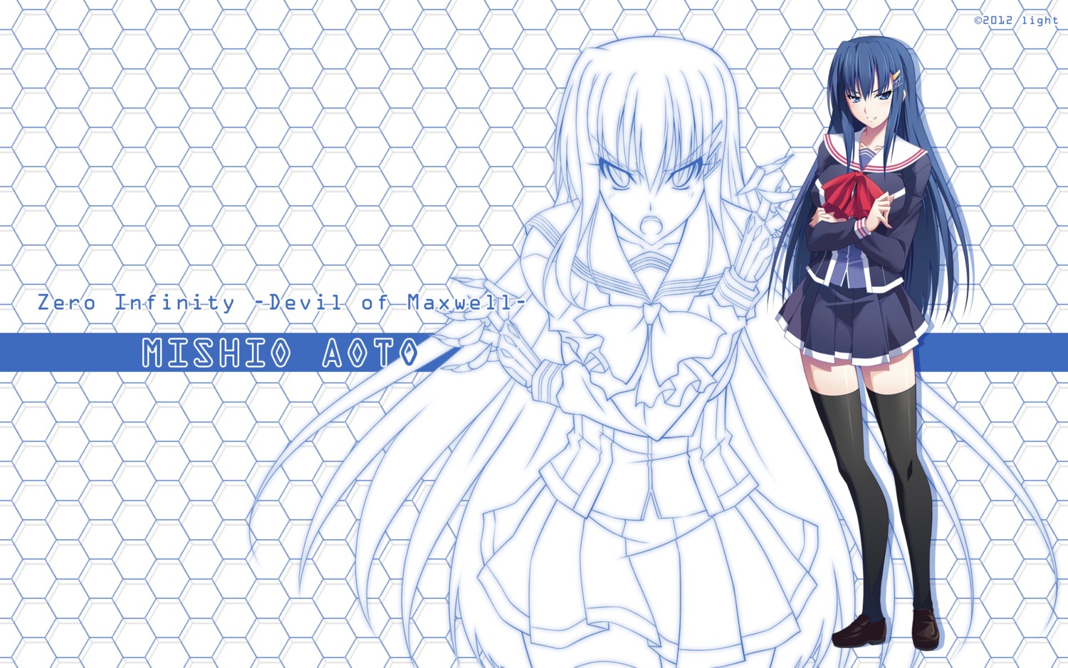 izumi_mahiru light seifuku thighhighs wallpaper zero_infinity_-devil_of_maxwell-