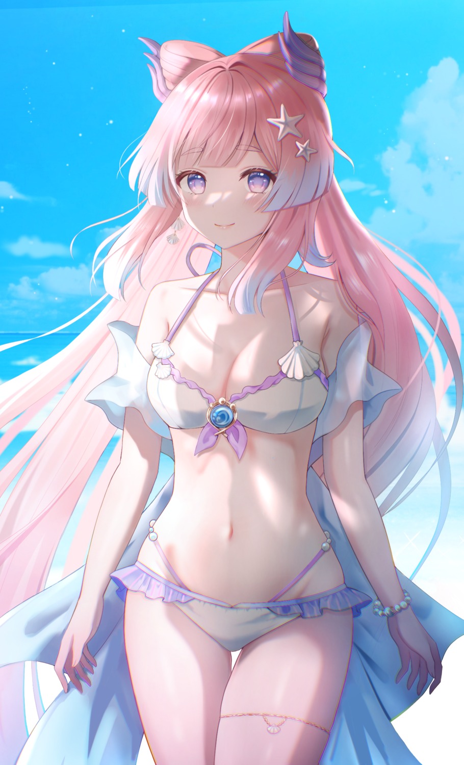 bikini garter genshin_impact nasii sangonomiya_kokomi see_through swimsuits