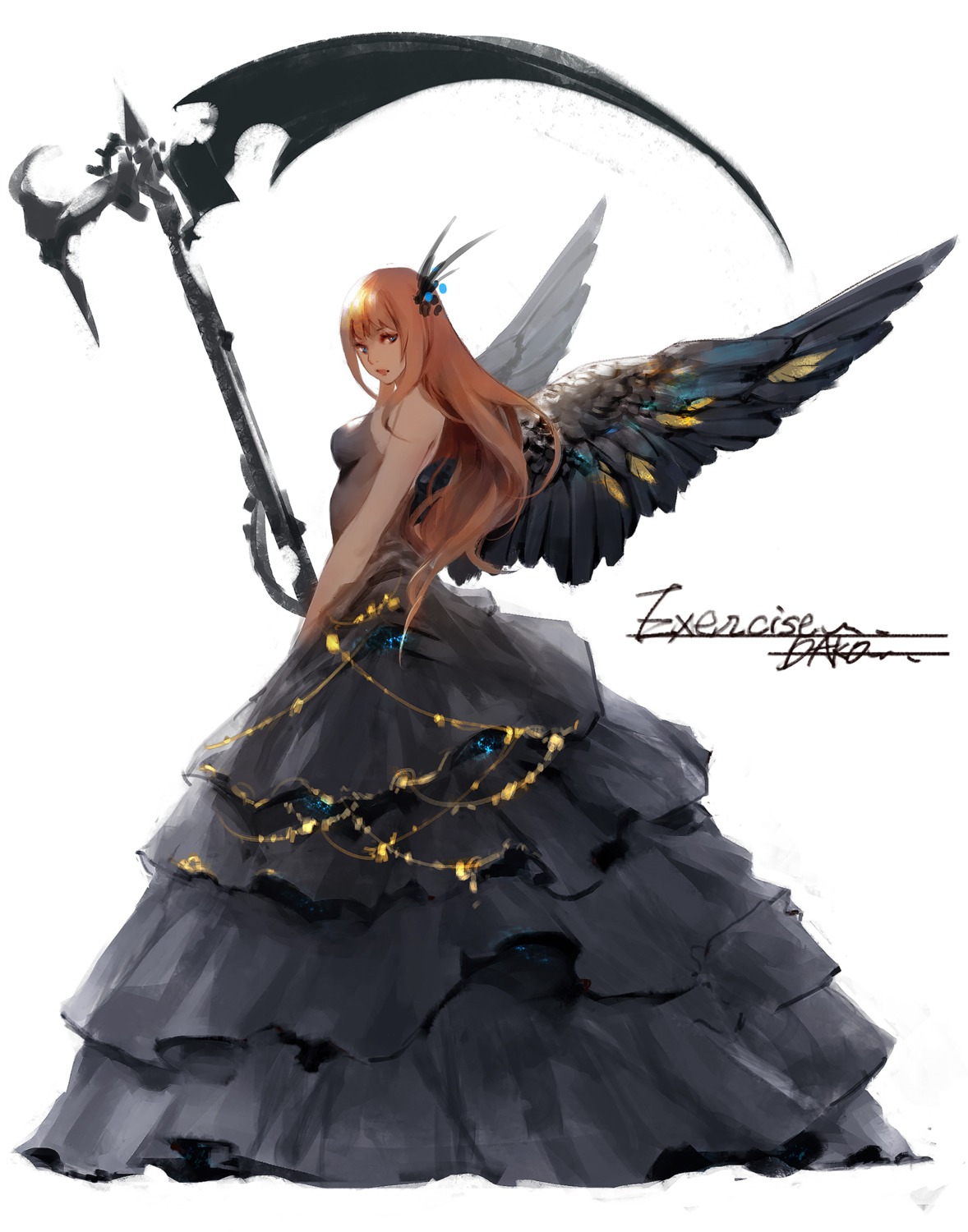 dress hu_dako weapon wings