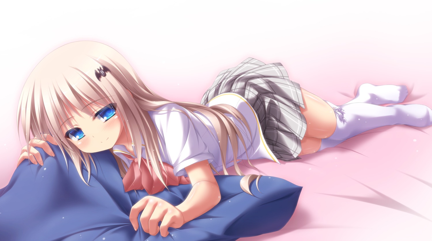 kud_wafter little_busters! mizunoe_kotaru noumi_kudryavka seifuku thighhighs