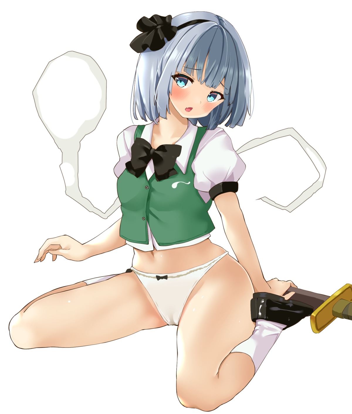 cameltoe fujiko_(emnprmn) konpaku_youmu myon pantsu sword touhou