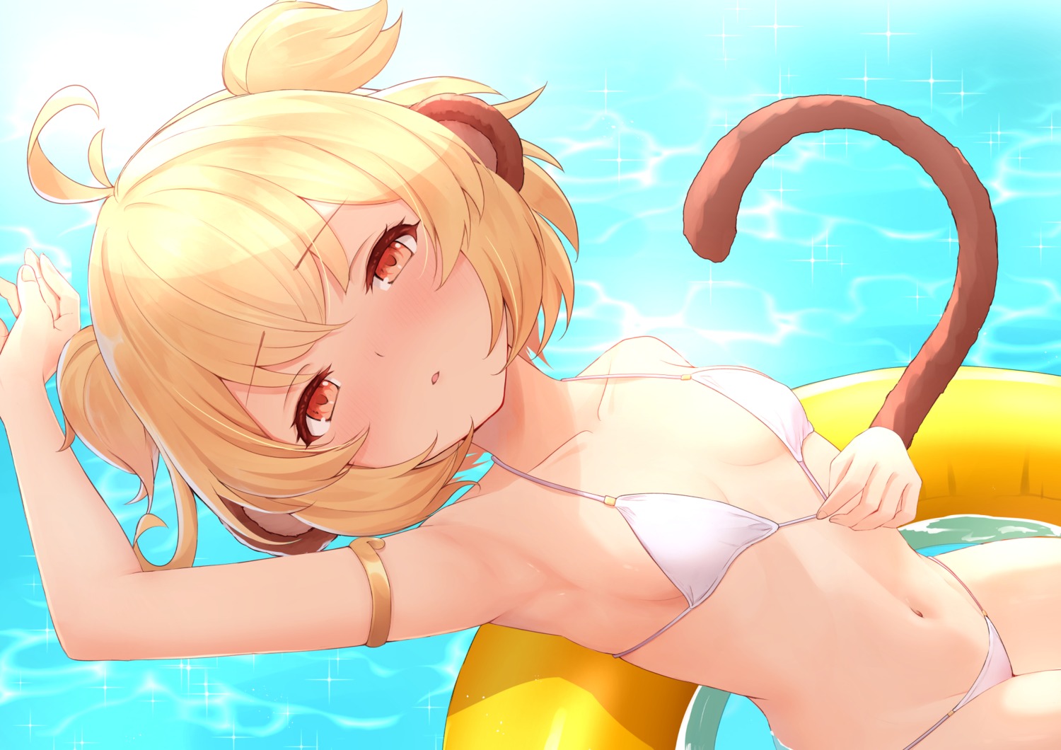 andira_(granblue_fantasy) animal_ears bikini granblue_fantasy kimblee loli swimsuits tail