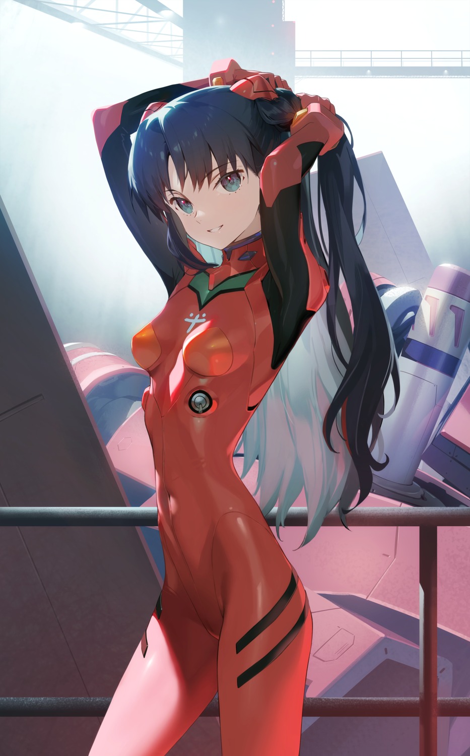 bodysuit cosplay fate/stay_night mecha neon_genesis_evangelion siino souryuu_asuka_langley toosaka_rin