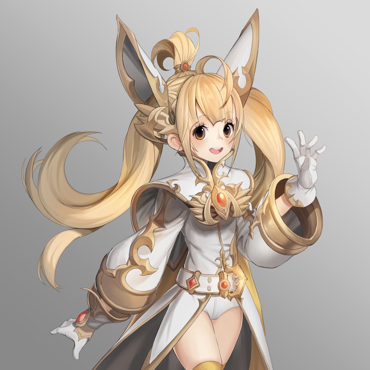 armor elune_(gamevil) ohihil pantsu thighhighs