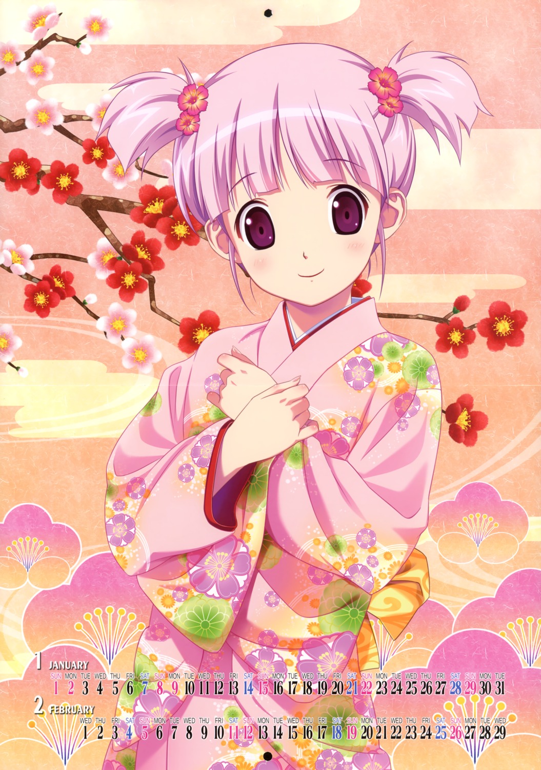 calendar crease fixme kimono koutaro nijiiro_zakura