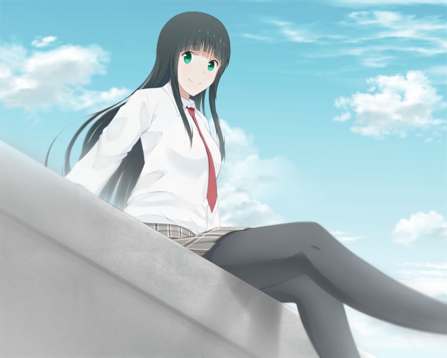 flying_witch kowata_makoto pantyhose seifuku tagme