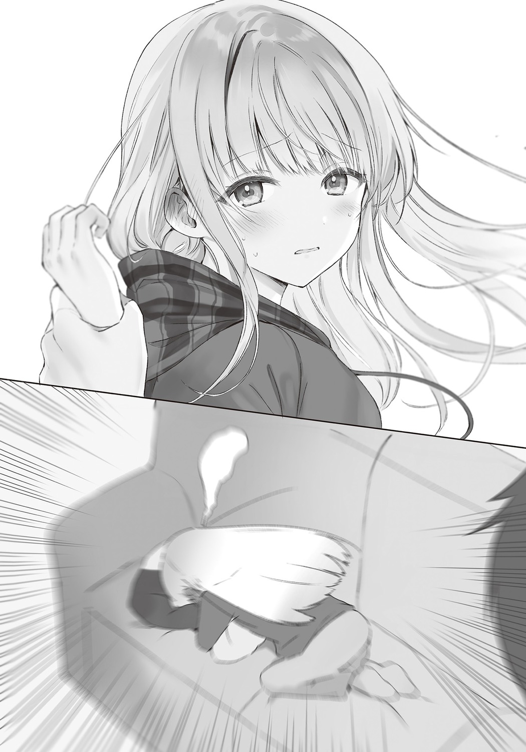 fujimiya_amane hanekoto monochrome otonari_no_tenshi-sama_ni_itsunomanika_dame_ningen_ni_sareteita_ken shiina_mahiru