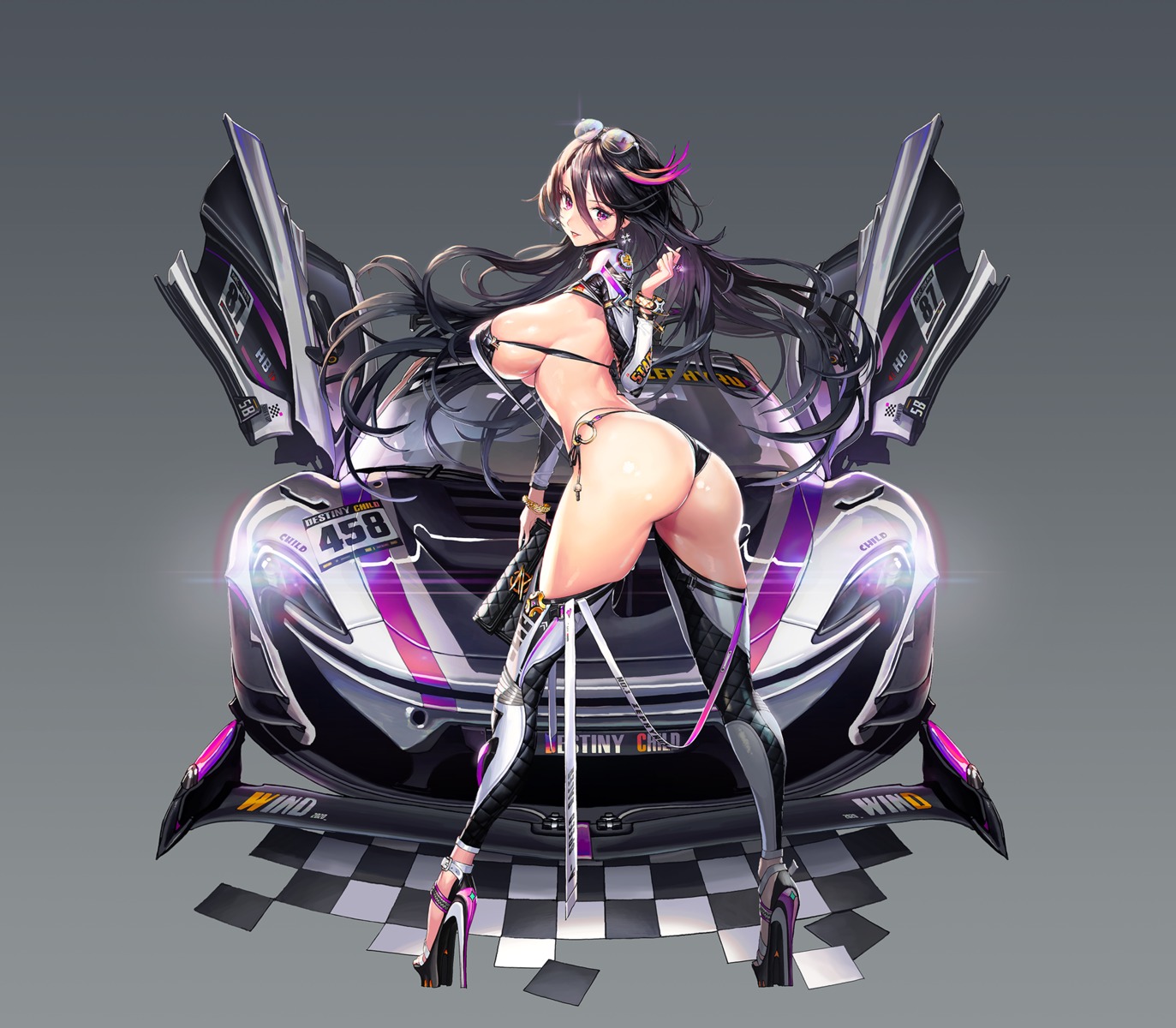 ass bikini destiny_child heels megane punc_p shift_up swimsuits thighhighs thong transparent_png