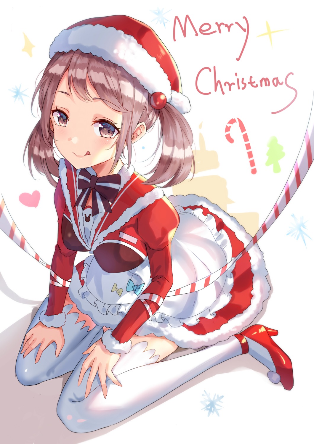 christmas heels kantai_collection sazanami_(kancolle) shanguier thighhighs