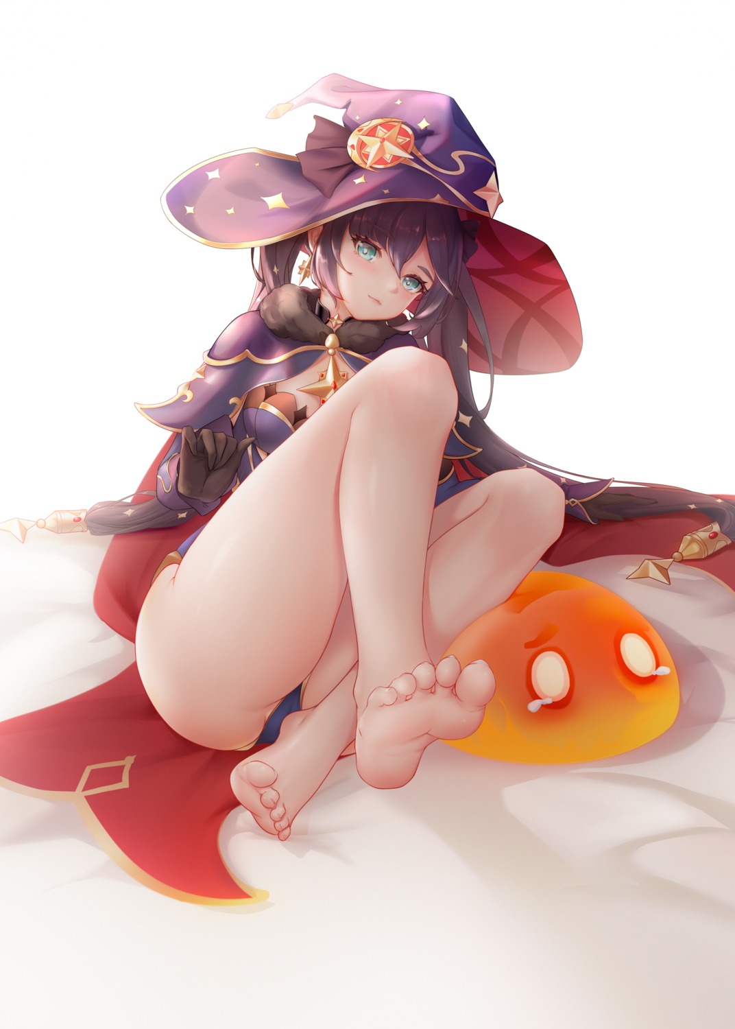 cameltoe feet genshin_impact leotard liu_liaoliao mona_megistus witch