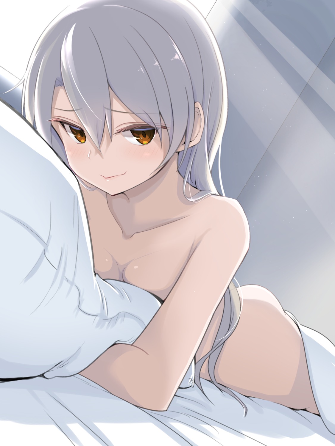 amatsukaze_(kancolle) kantai_collection naked sheets tagme