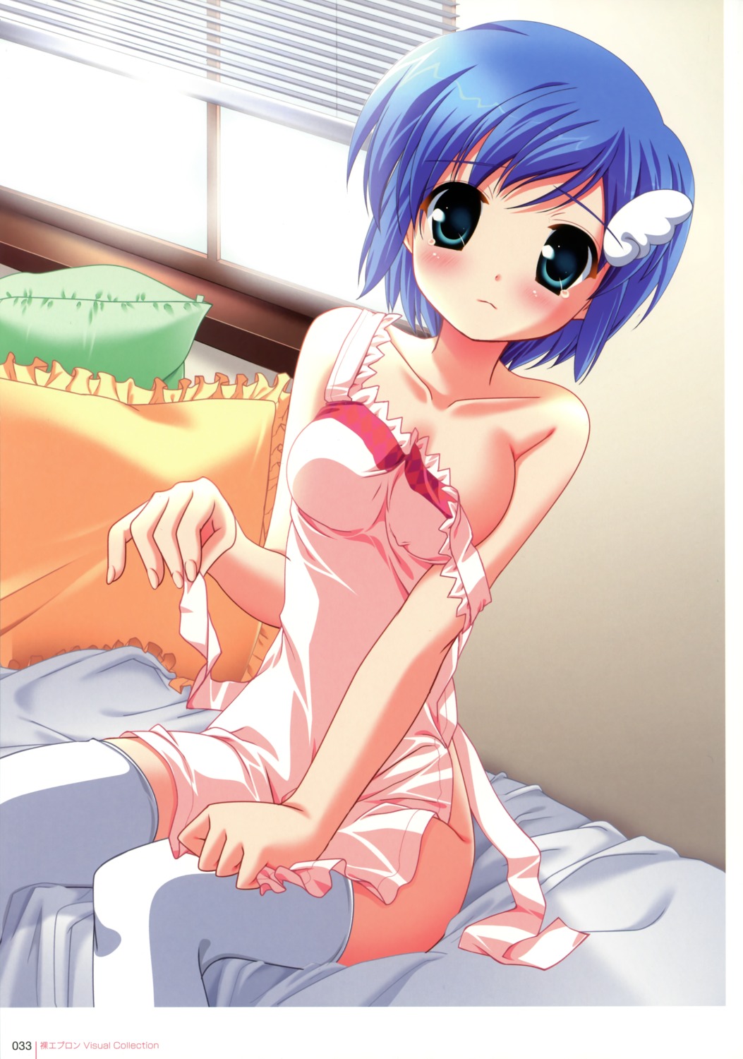 chikami_nanako festa!!_-hyper_girls_pop- hagiwara_onsen naked_apron thighhighs