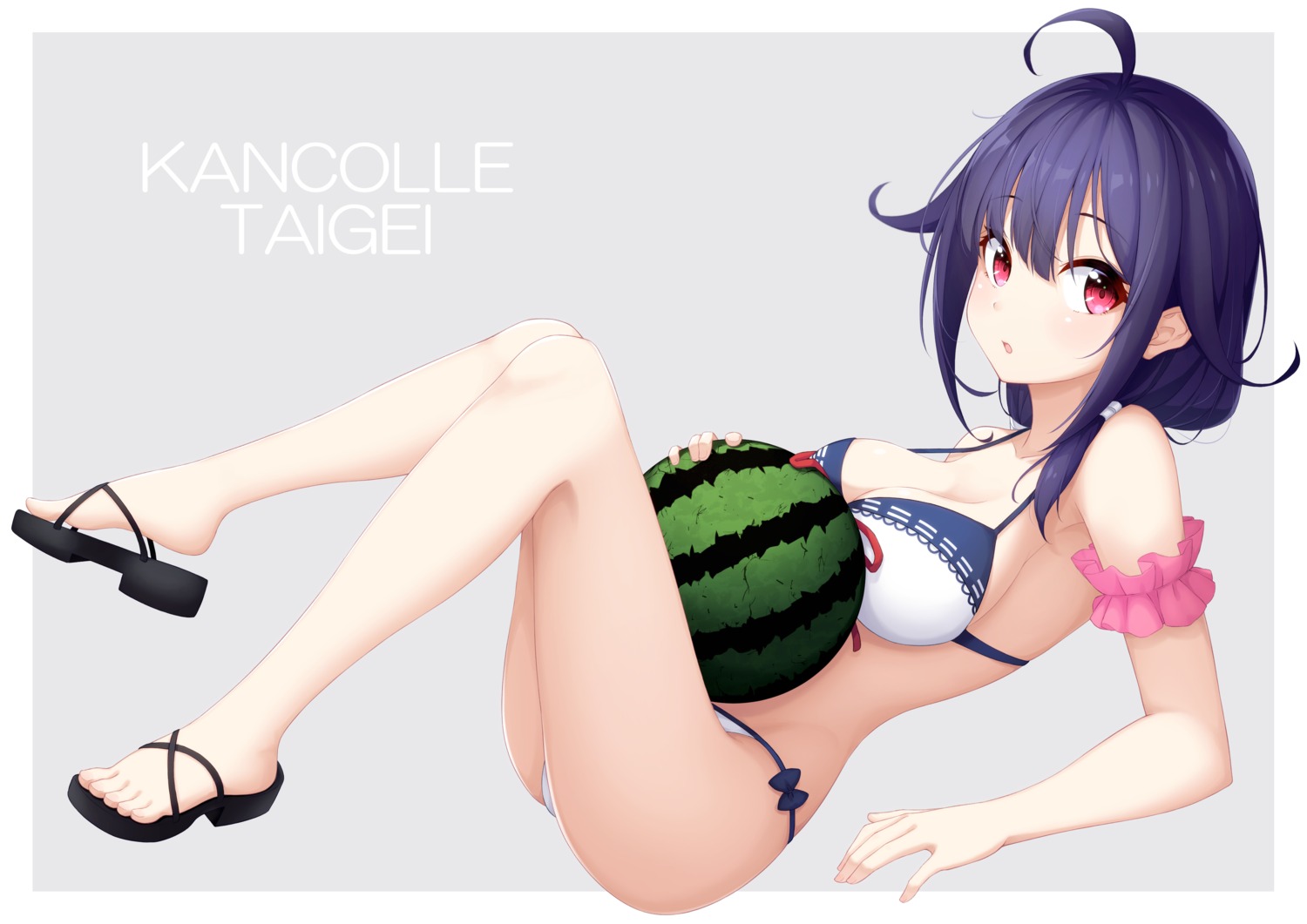 bikini cleavage kantai_collection ochiai_miyabi swimsuits taigei_(kancolle)