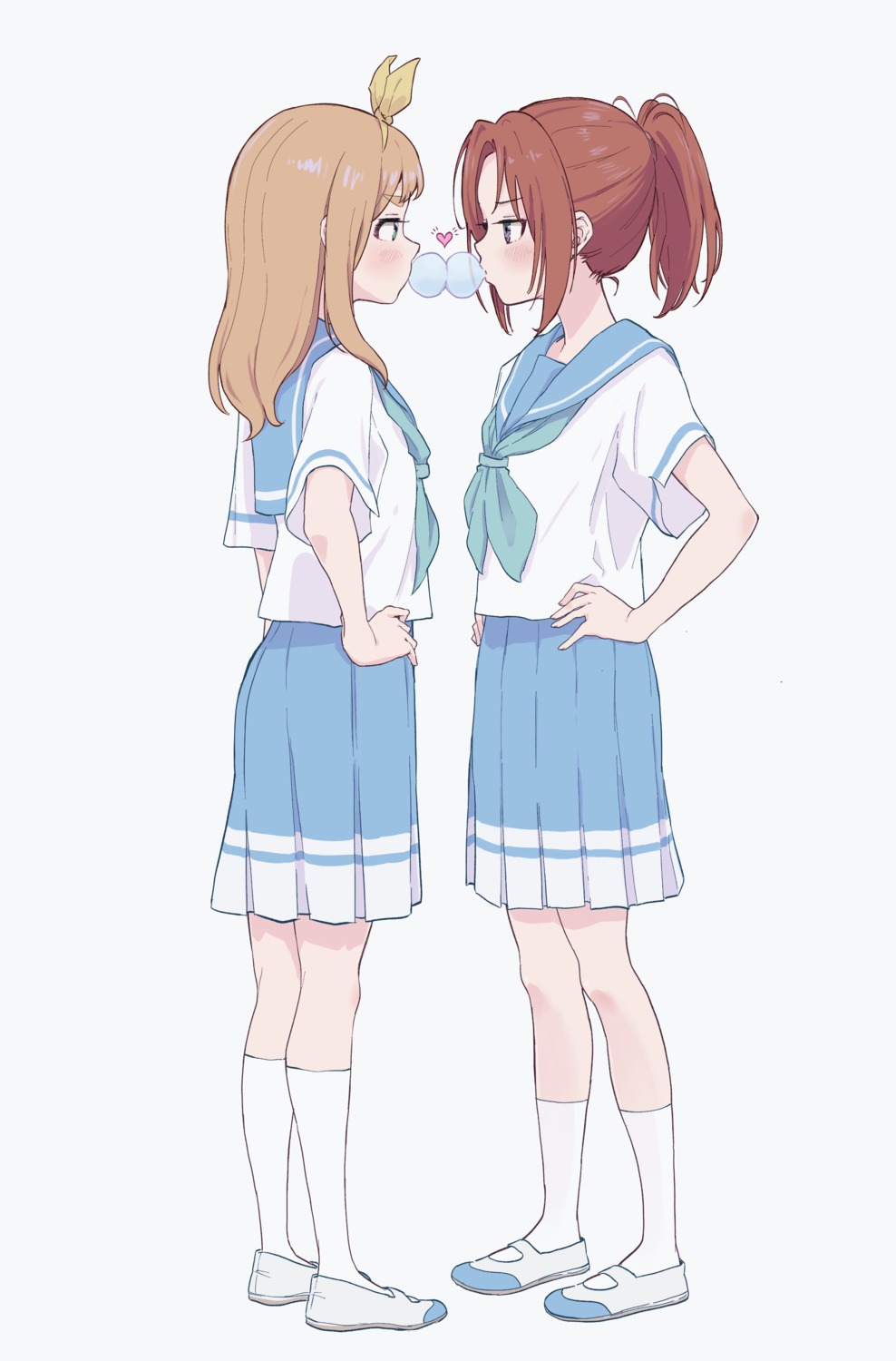 hasisisissy hibike!_euphonium nakagawa_natsuki seifuku yoshikawa_yuuko yuri