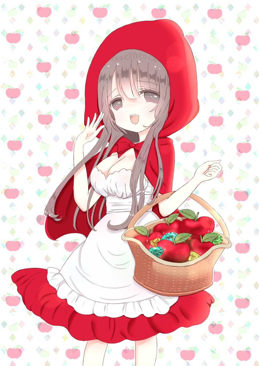 cleavage cosplay dress little_red_riding_hood_(character) shiina_melon