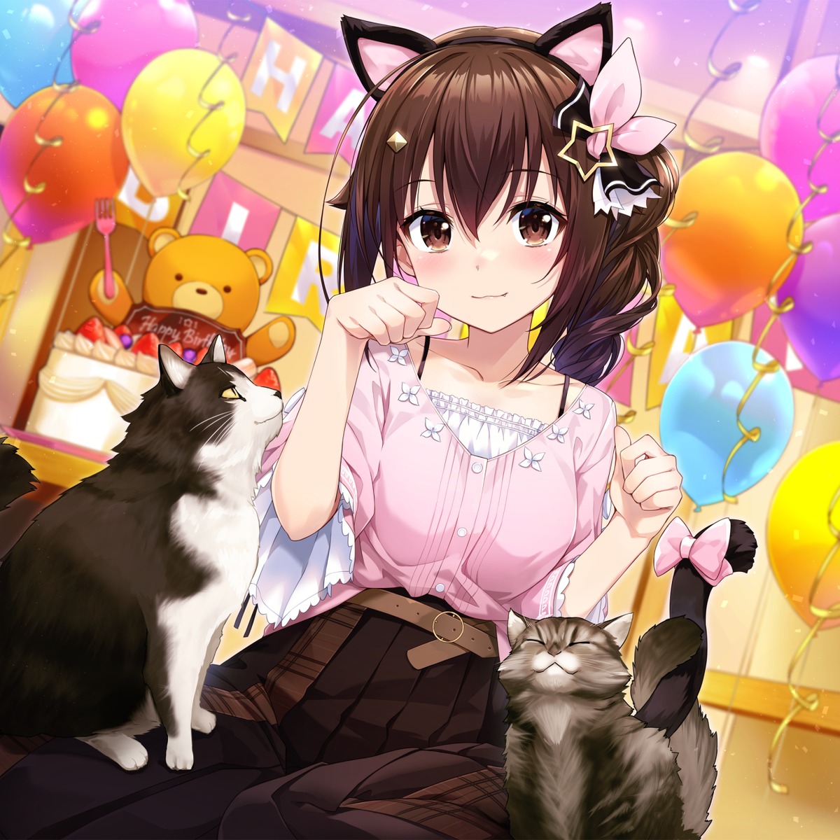 animal_ears hololive neko nekomimi ordan tail tokino_sora