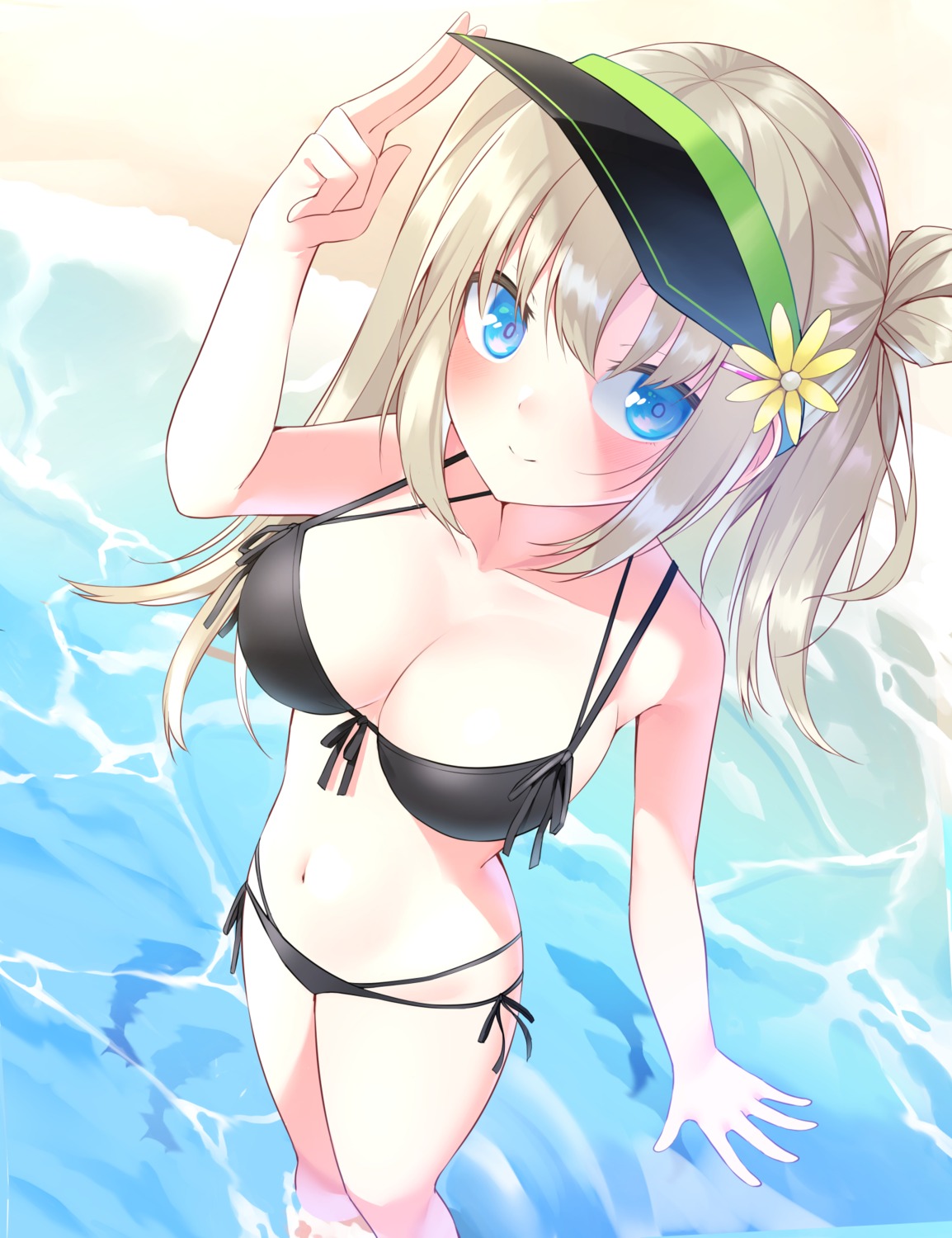 bikini menbou_(menbow3v) swimsuits wet