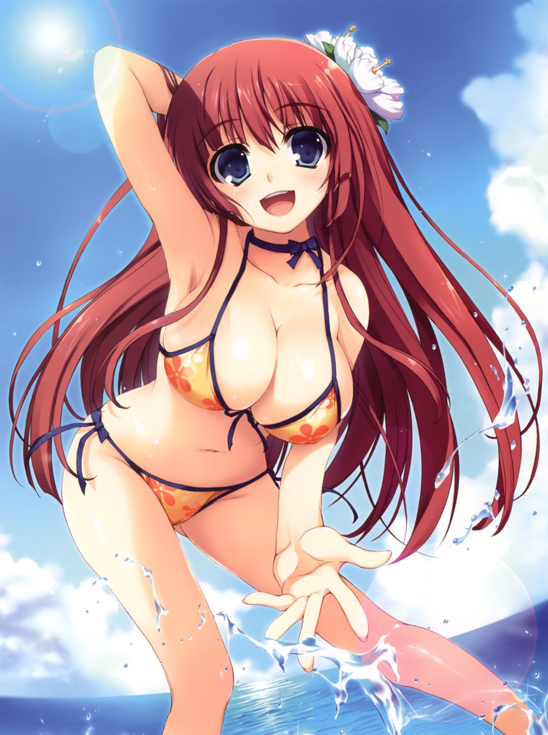 bikini cleavage erect_nipples swimsuits tomose_shunsaku