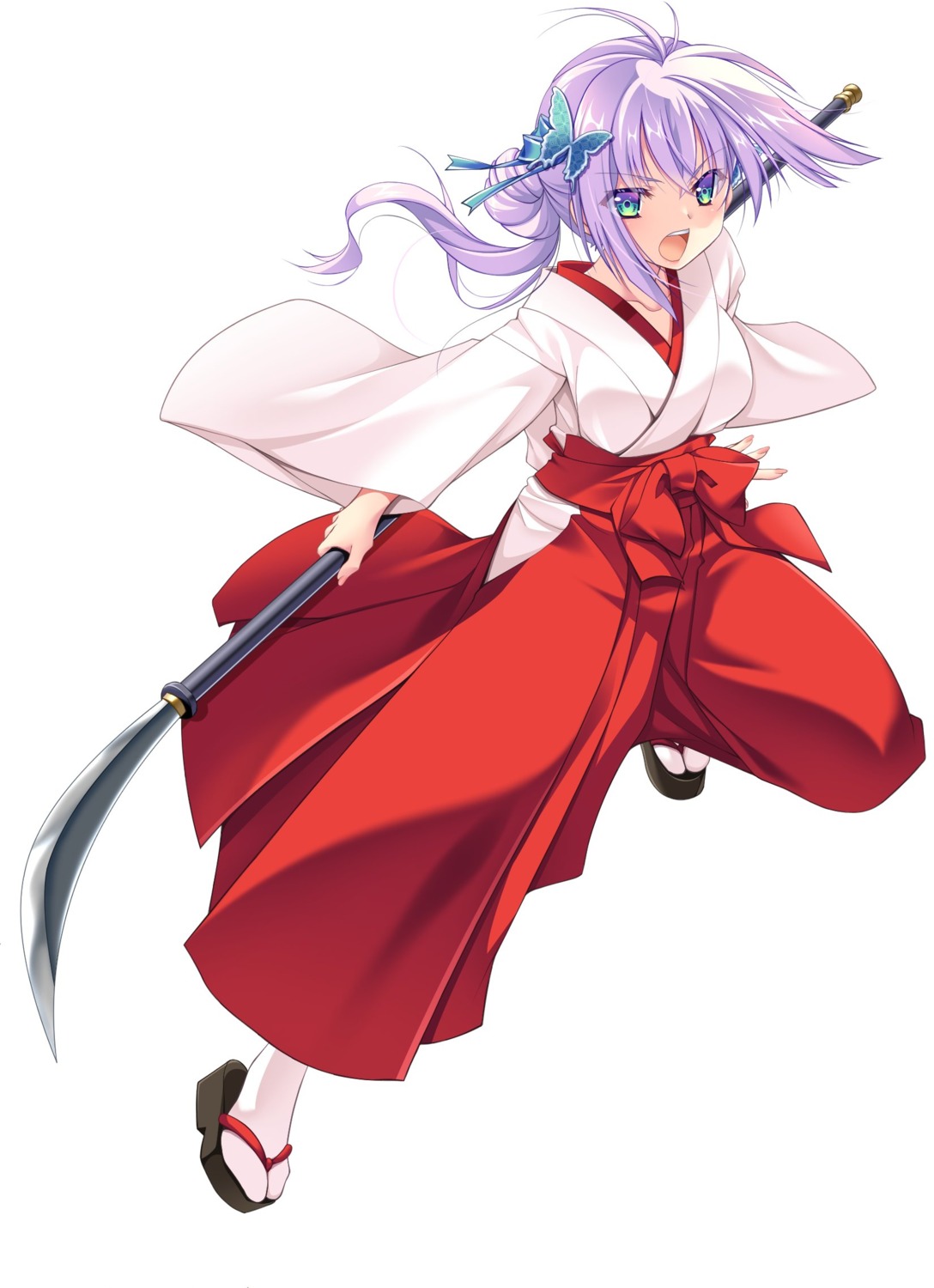 debonosu kagura_shinpuuki miko weapon yamamoto_kazue