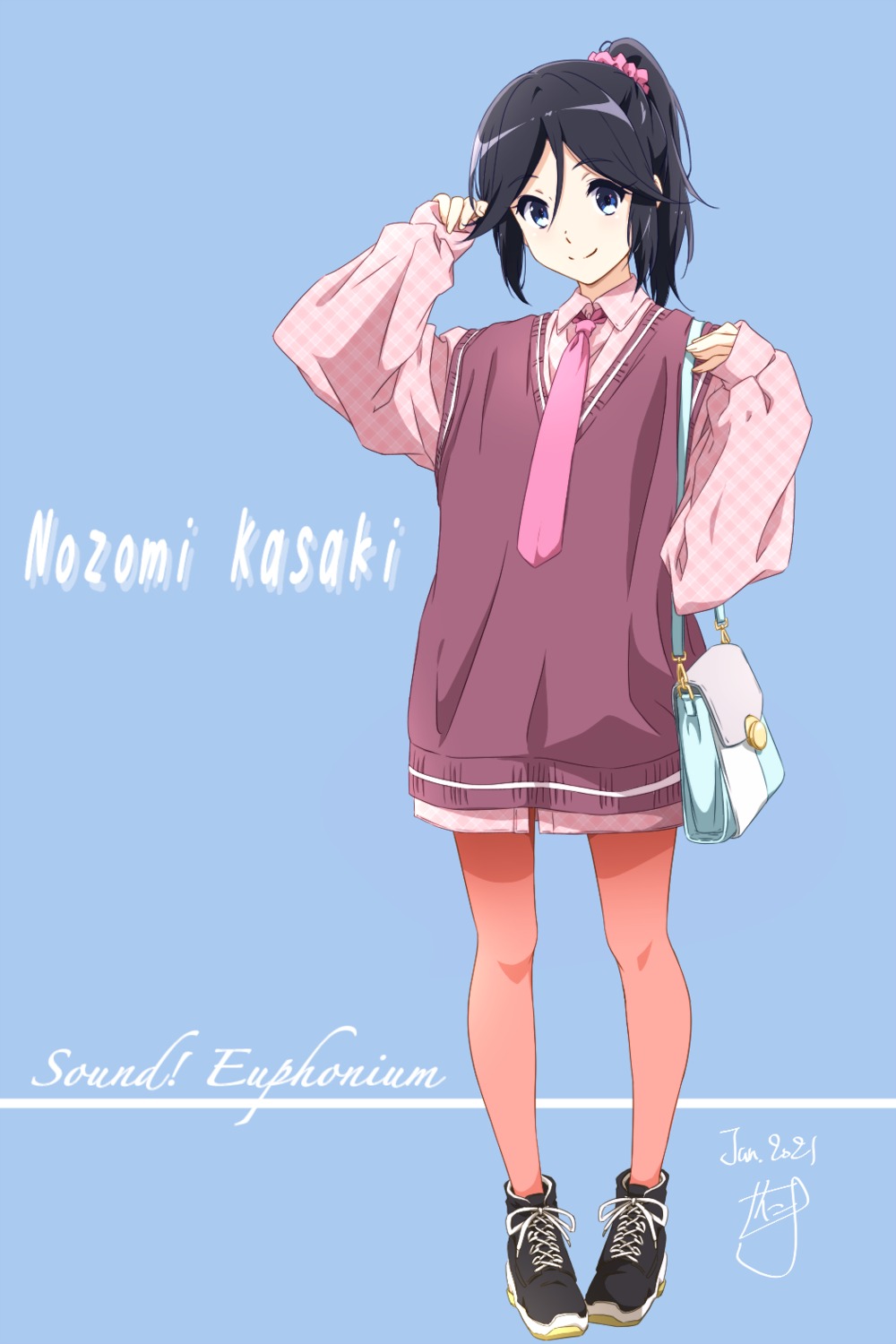 hibike!_euphonium kasaki_nozomi liz_to_aoi_tori nii_manabu pantyhose sweater