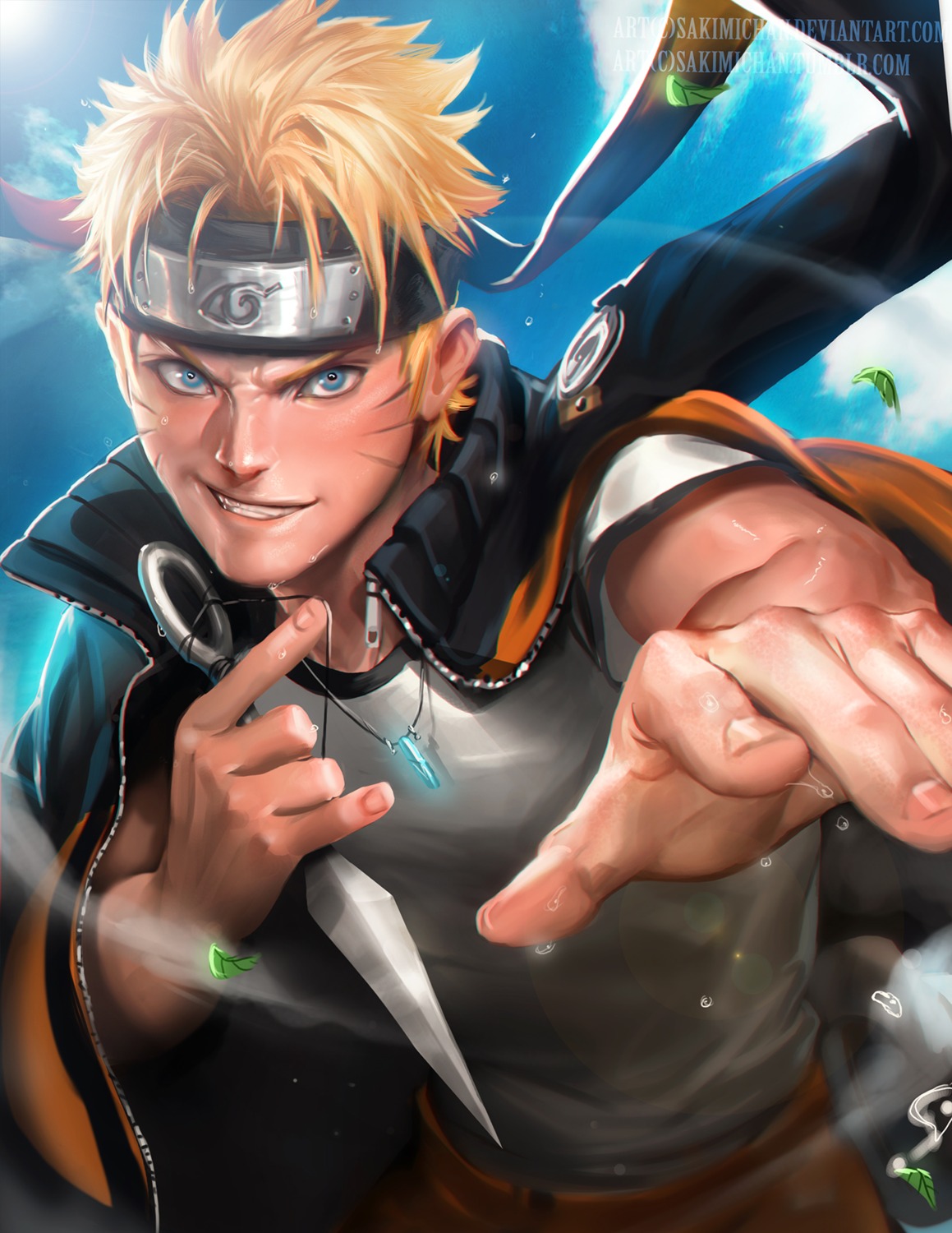 male naruto naruto_shippuden sakimichan uzumaki_naruto