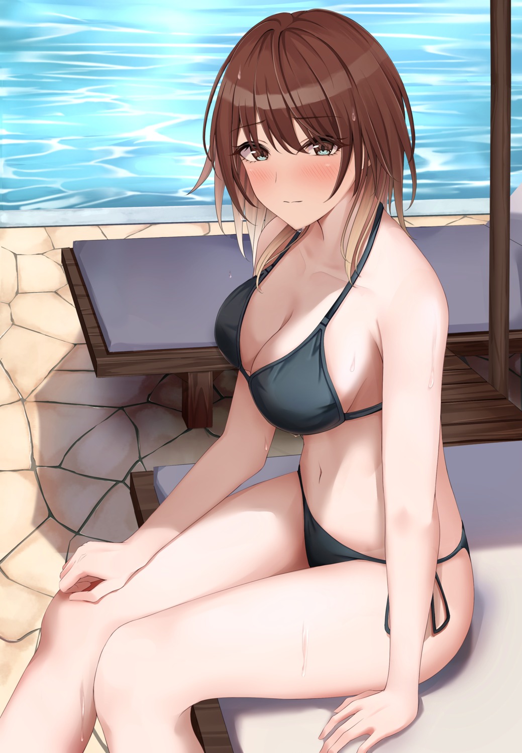 aketa_mikoto bikini swimsuits the_idolm@ster the_idolm@ster_shiny_colors yuro