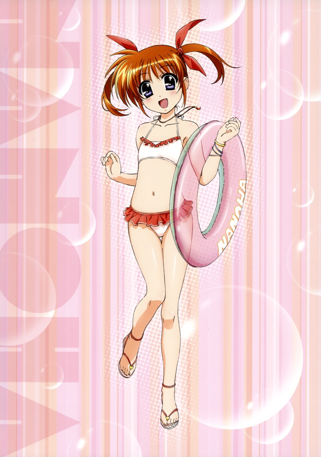 bikini mahou_shoujo_lyrical_nanoha mahou_shoujo_lyrical_nanoha_the_movie_1st swimsuits takamachi_nanoha