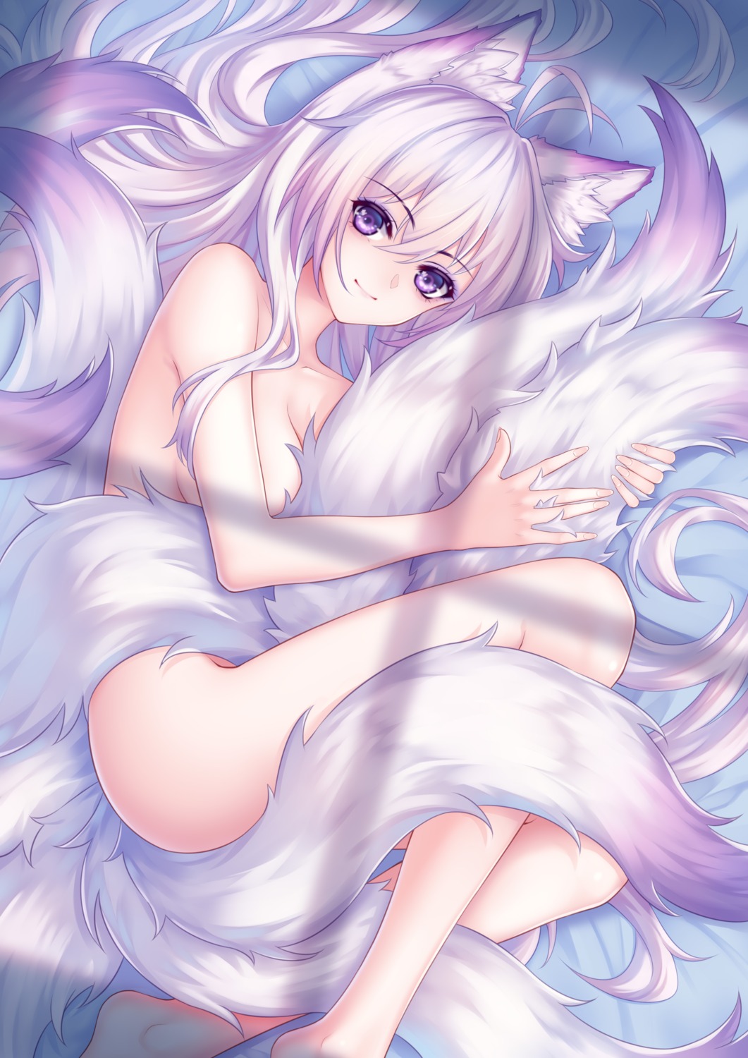 animal_ears kirby_d_a kitsune naked tail