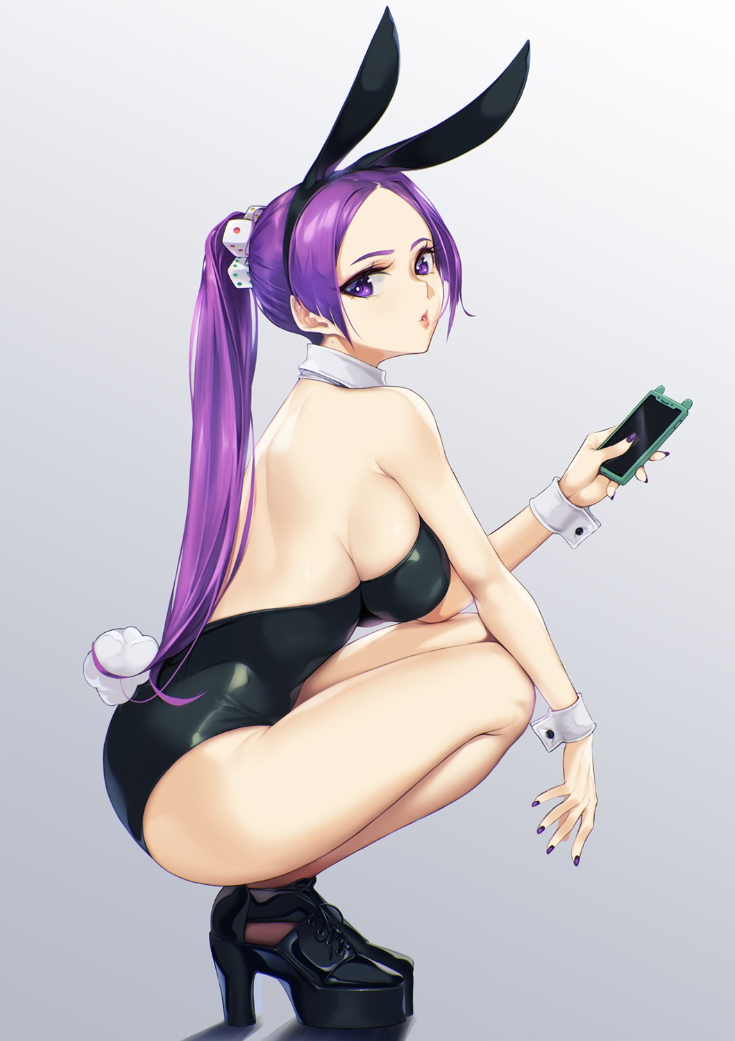 animal_ears blueorca bunny_ears bunny_girl heels no_bra tail