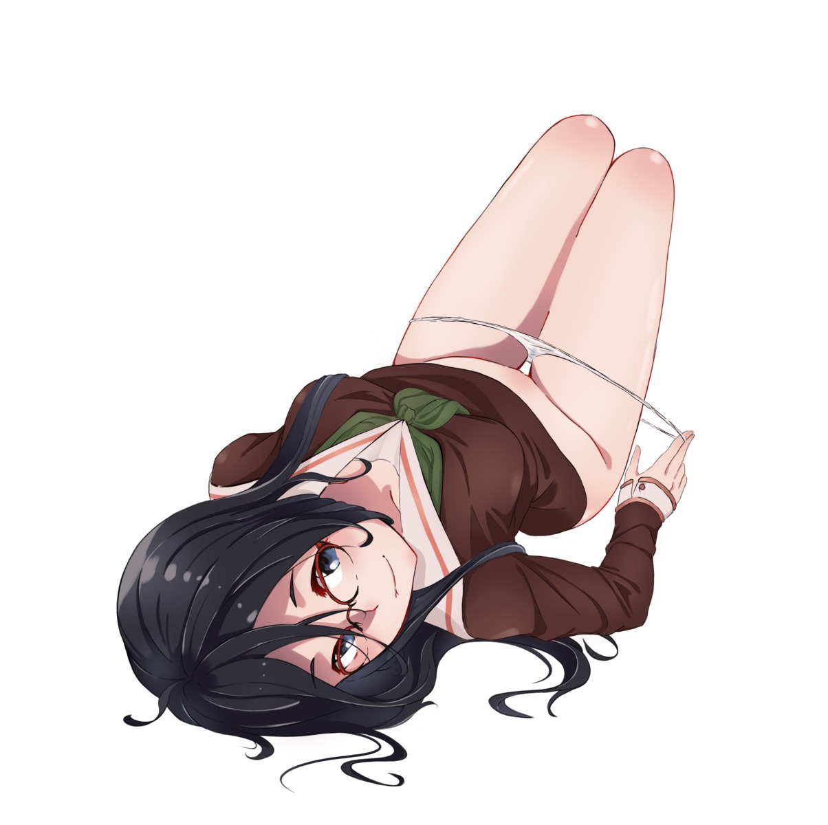 exrei hibike!_euphonium megane pantsu panty_pull seifuku tanaka_asuka undressing