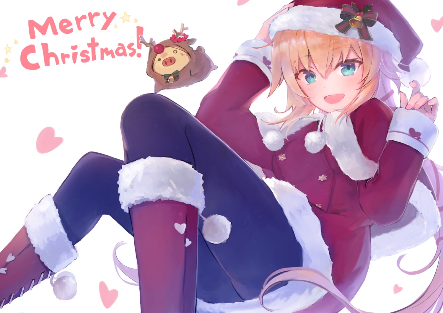 akai_haato christmas hololive pantyhose t6