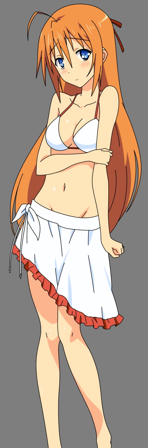 bikini cleavage konoe_subaru mayo_chiki! swimsuits transparent_png vector_trace