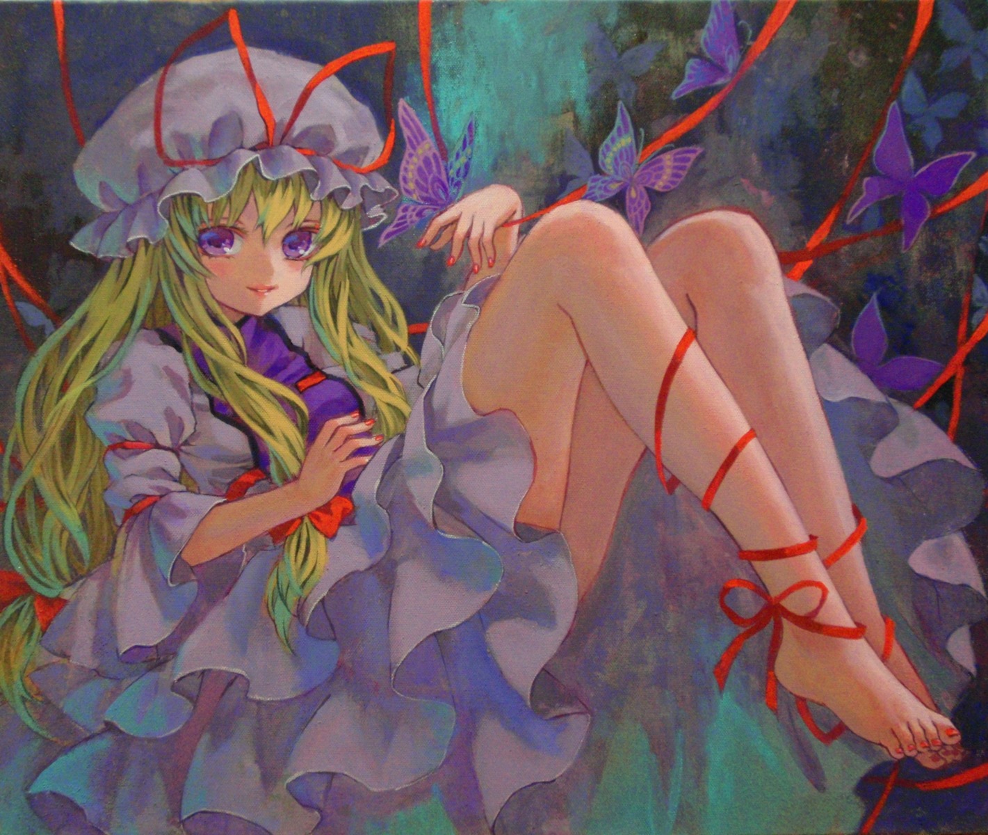 ama-tou paper_texture touhou yakumo_yukari