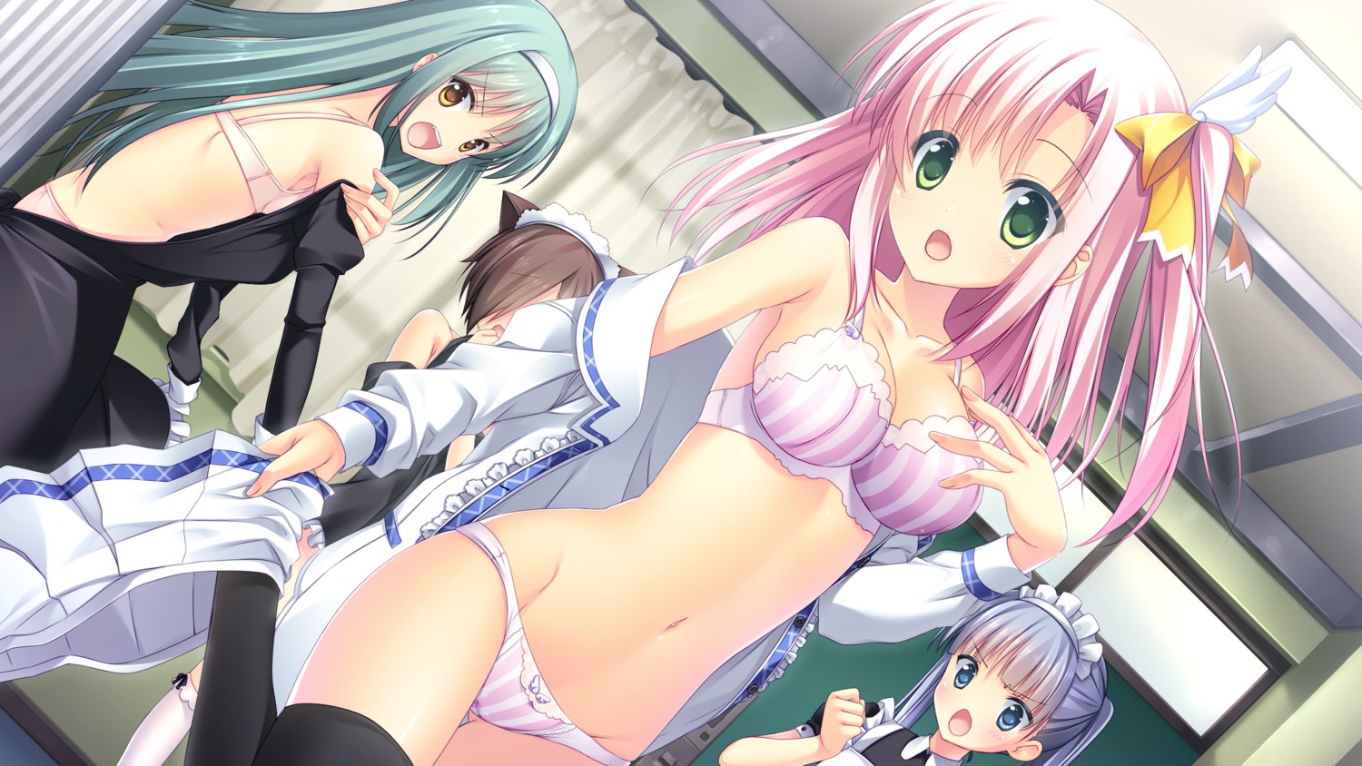 bra game_cg hatori_piyoko pantsu priministar thighhighs touri_tsubasa