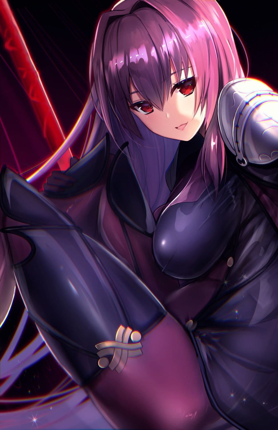 armor bodysuit fate/grand_order scathach_(fate/grand_order) untsue weapon