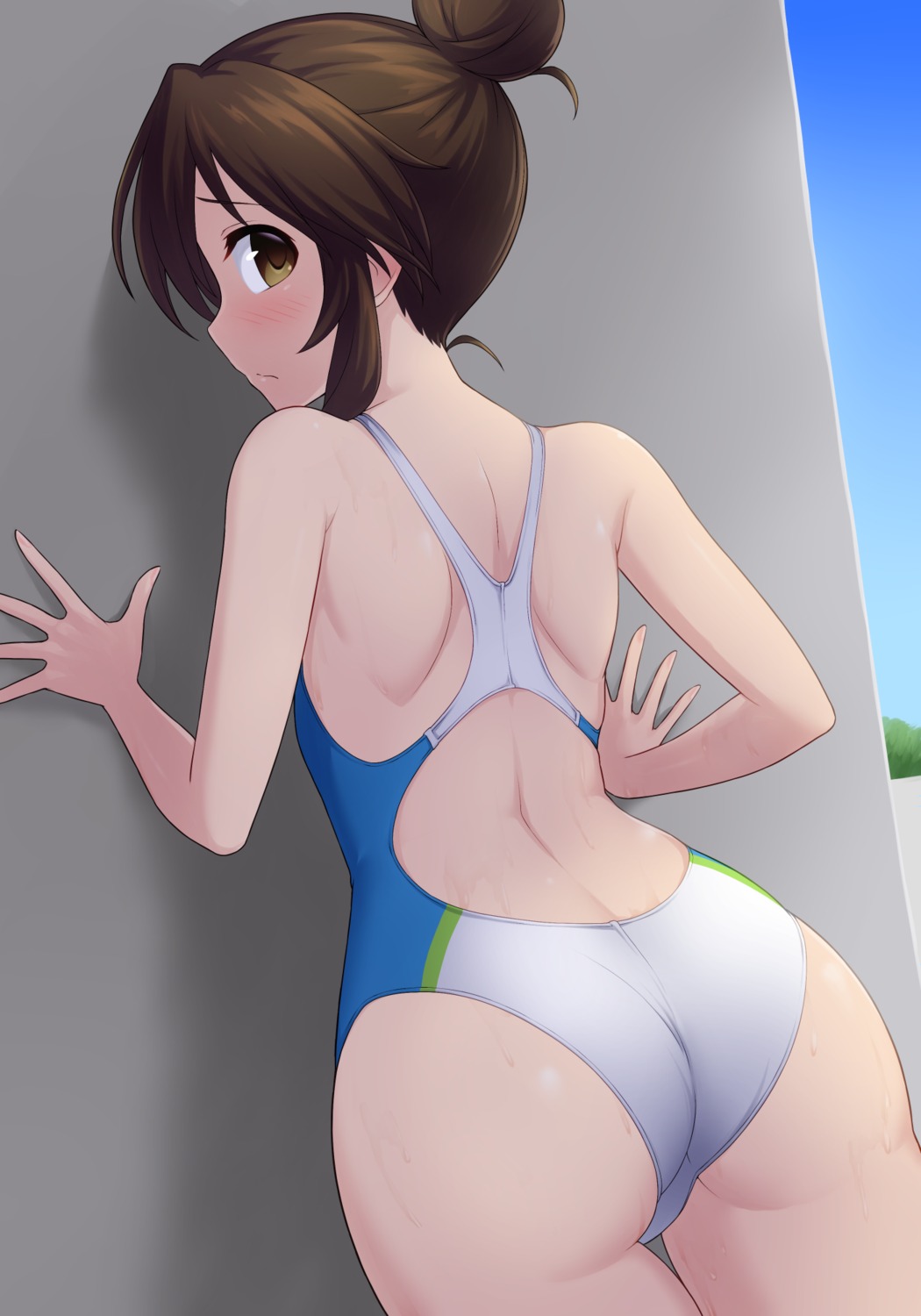 ass pataneet swimsuits takamori_aiko the_idolm@ster the_idolm@ster_cinderella_girls