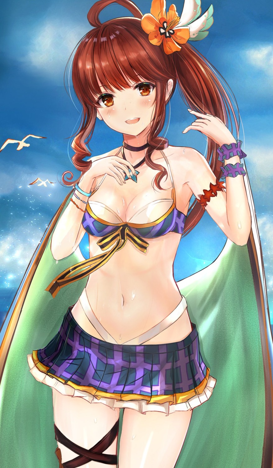 bikini_top diantha_(granblue_fantasy) garter granblue_fantasy swimsuits