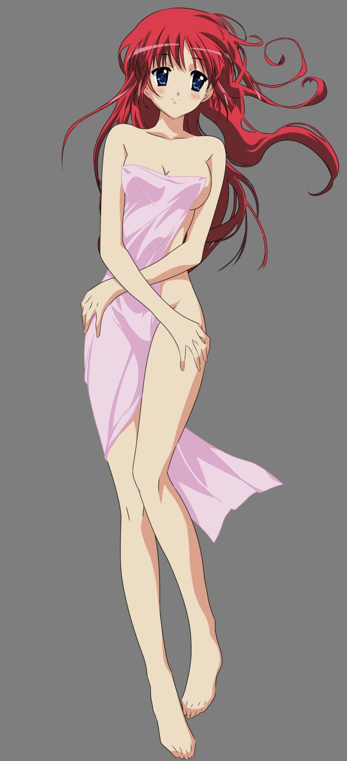 da_capo da_capo_(series) naked shirakawa_kotori towel transparent_png