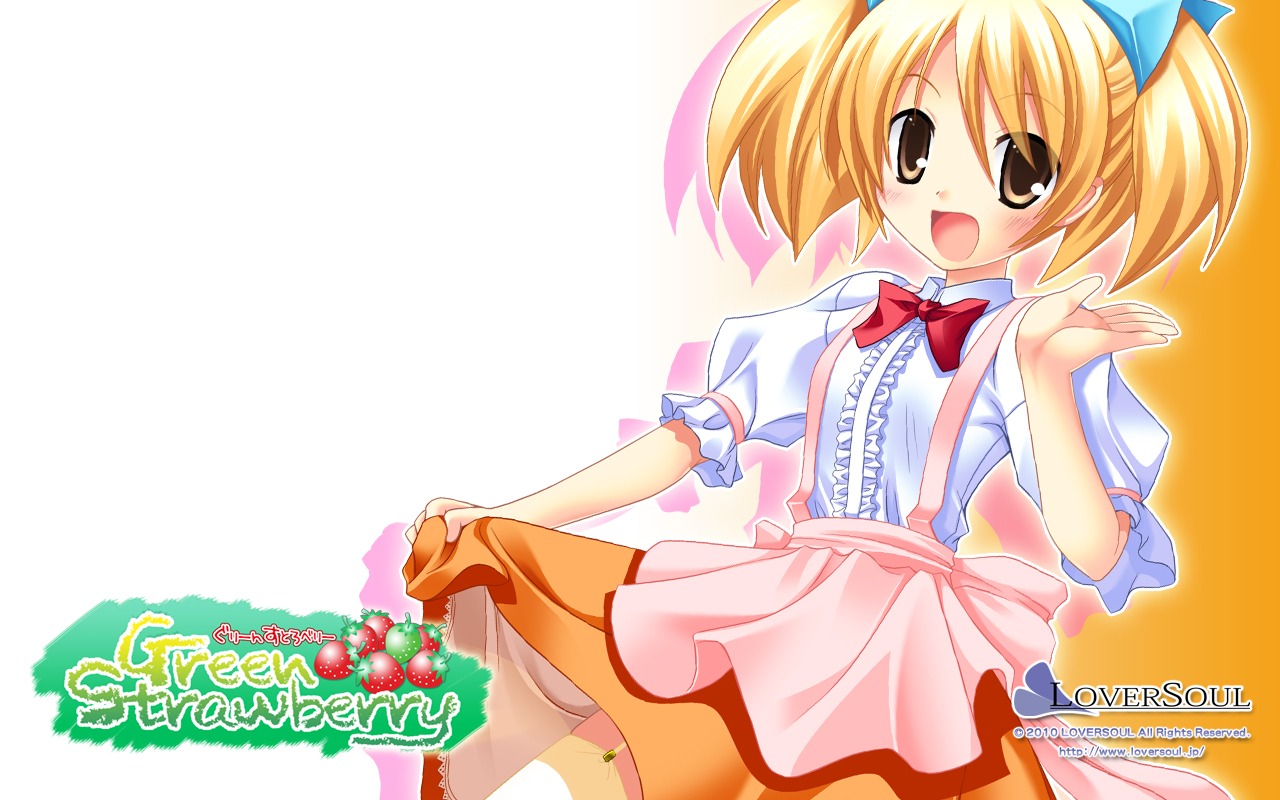detexted green_strawberry loversoul torishimo wallpaper