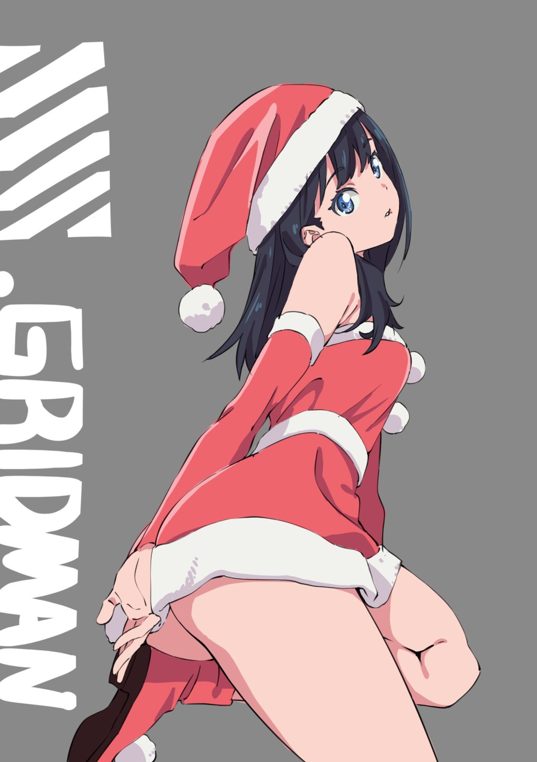 ass christmas dress heels saitou_kengo ssss.gridman takarada_rikka