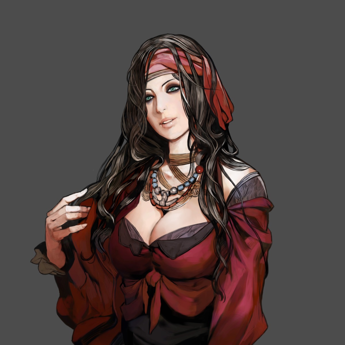 castlevania castlevania:_order_of_ecclesia cleavage hirooka_masaki konami laura