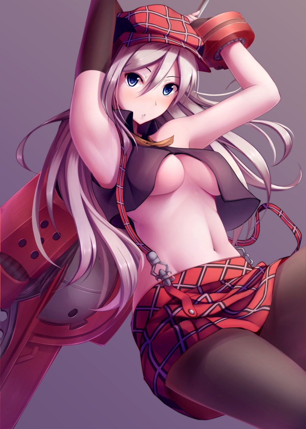 arisa_iriinchina_amieera god_eater nicoby no_bra pantyhose underboob weapon