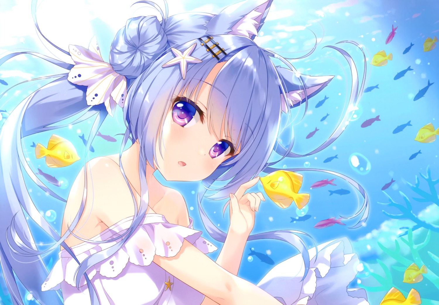 ame nochi yuki ameto yuki ekichou kitsune (ameto yuki) animal ears ...